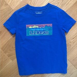 L.L. Bean Kids Royal Blue Scenic Tee